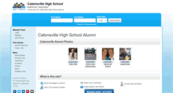 Desktop Screenshot of catonsvillehighschool.org