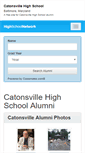 Mobile Screenshot of catonsvillehighschool.org